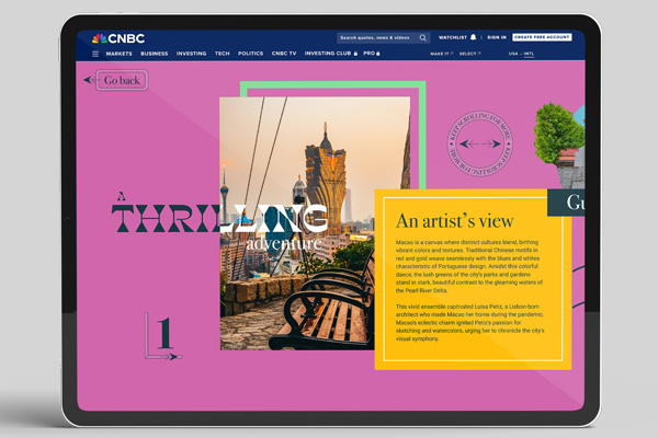 M&D website mockup shown on an iPhone